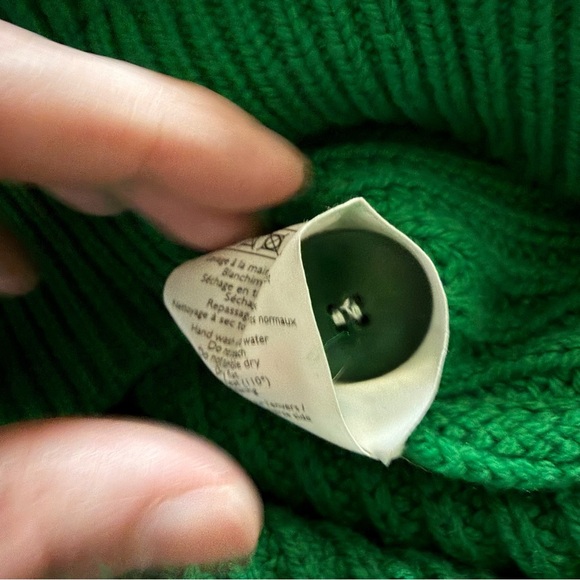 SEZANE Lucas Sweater Vert Green Size Medium M - Picture 10 of 15